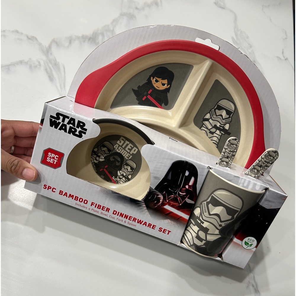 Star Wars Baby Toddler Bamboo Dinnerware Set